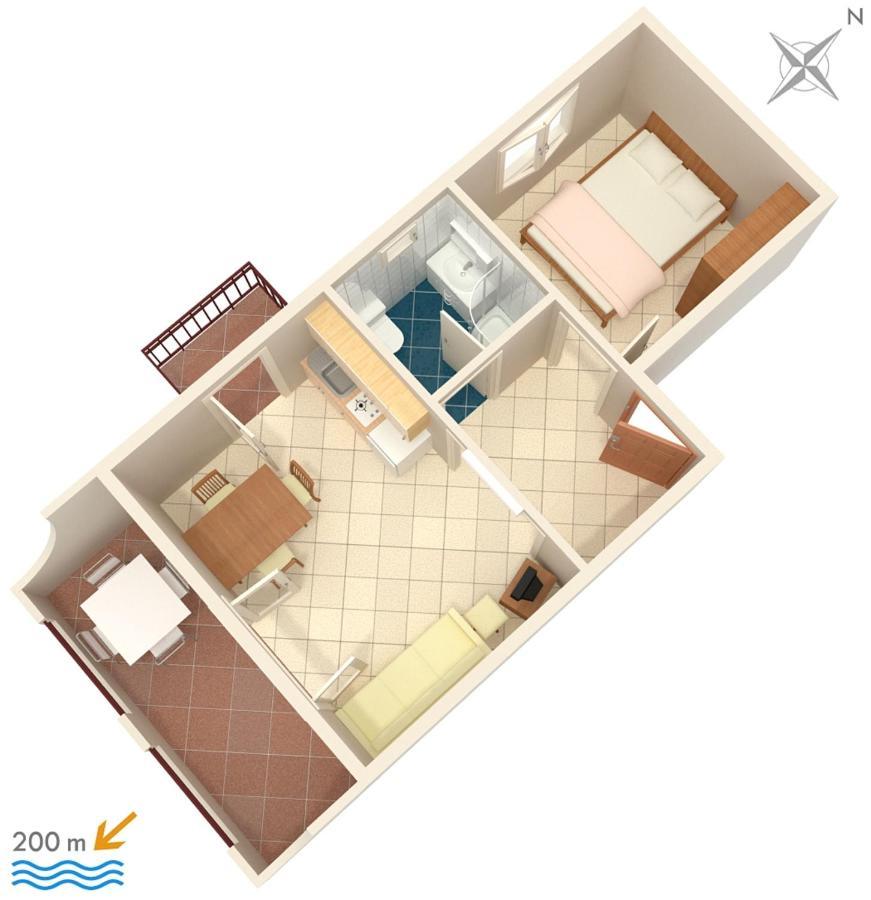 Apartments With A Parking Space Baska Voda, Makarska - 2709 Екстериор снимка